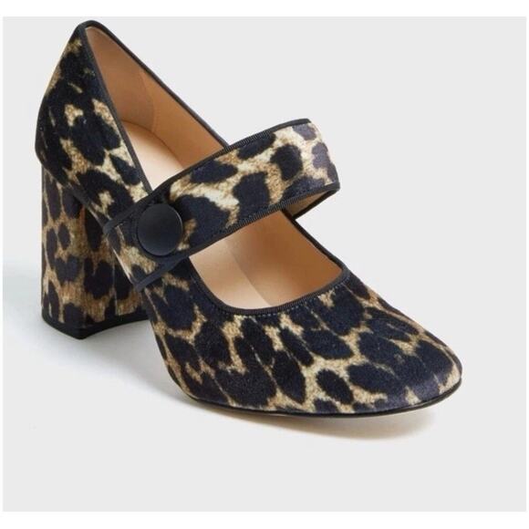 Tuckernuck Velvet Leopard Ellie Heels Size 10 - Picture 1 of 10